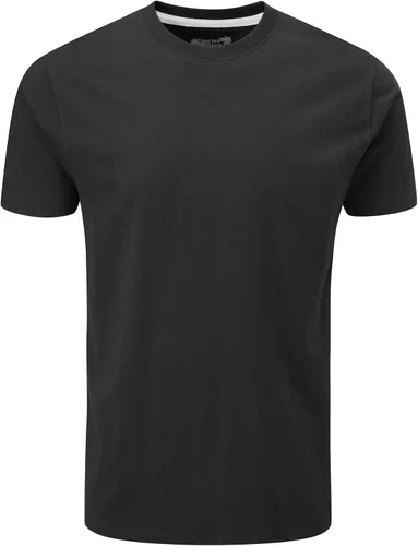 Vista 2 de Charles Wilson Paquete de 5 camisetas lisas de cuello redondo de peso medio para hombre