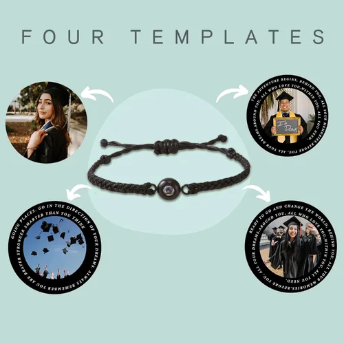 Vista 5 de EMIRISTIC Personalized Photo Bracelet With Picture inside - Customized Picture bracelet - Custom Valentine's Day Birthday Anniversary Any Special