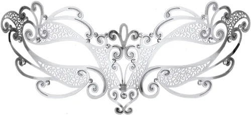 Vista 18 de Coddsmz Máscara de metal cortada con láser para mujer, máscara veneciana de Mardi Gras, máscara de Halloween 1-oro rosa