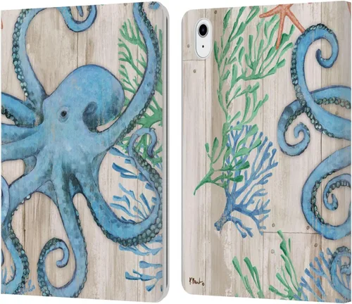Vista 23 de Head Case Designs Funda de piel con licencia oficial de Paul Brent Agate Mermaid Coastal Book Wallet compatible con Apple iPad 10.2 2019/2020/2021