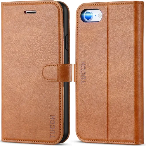Vista 11 de TUCCH - Funda tipo cartera compatible con iPhone 8