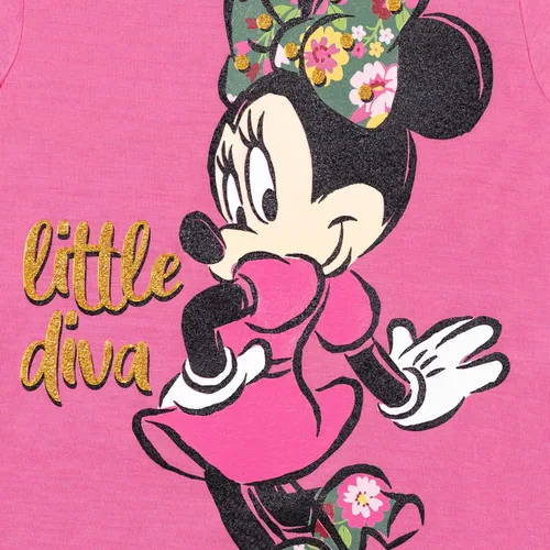 Vista 3 de Disney Conjunto de camiseta y leggings de moda con gráficos de Minnie Mouse