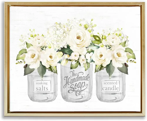 Vista 20 de Birds Floral Meadow Blossoms, 16 x 20 Inch Canvas in Floater Frame Stupell Industries · By Nan · Ready to hang once unboxed · Made in USA