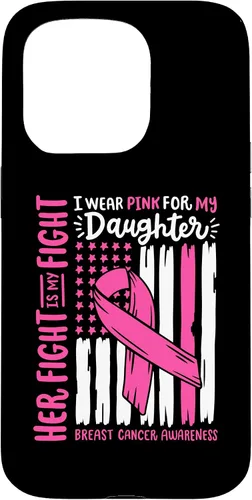 Vista 14 de Breast Cancer Flag I Wear Pink Daughter Her Fight My Fight Case for iPhone 17