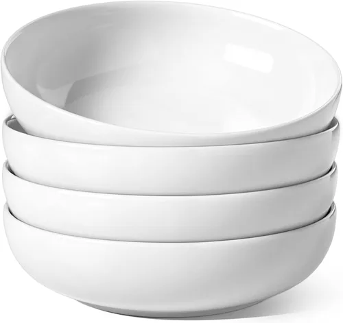 Vista 10 de LE TAUCI Tazones para pasta de 45 oz, Juego de tazones para ensalada para servir sopa, pasta, fideos, cena, platos de tazones grandes de cocina