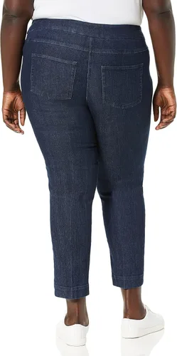 Vista 2 de SLIM-SATION Pantalón de tobillo de banda ancha para mujer con control de abdomen