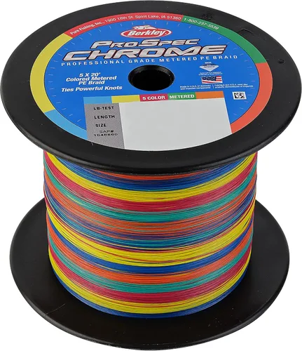 Vista 6 de Berkley ProSpec - Línea de pesca trenzada de agua salada cromada de 5 x 20 pies