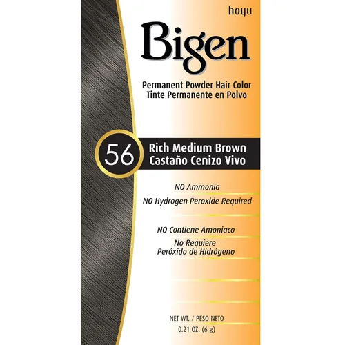 Vista 23 de Bigen - Tinte permanente en polvo, castaño claro #46, 0.21 onzas