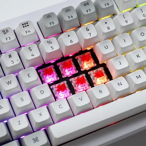 Vista 8 de Keychron Q1 Pro Teclado mecánico inalámbrico personalizado, QMKVIA programable de aluminio completo 75% diseño BluetoothRGB con cable