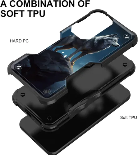 Vista 980 de Funda para Galaxy A14 5G, [Doble Capa][Protección contra Caídas de Grado Militar de 10 Pies] [Antideslizante] Funda Resistente a Prueba de Golpes