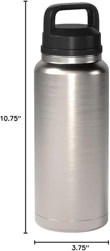 Vista 9 de YETI Rambler - Botella de 36 onzas, aislada al vacío, a prueba de fugas, de acero inoxidable con tapón para sorbos Aislamiento al vacío