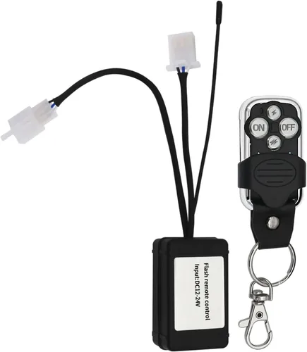 Vista 7 de Kit de arnés de cableado de barra de luces LED, interruptor de encendido y apagado DC12V, fusible de cuchilla de relé de alimentación de 14 AWG, kit