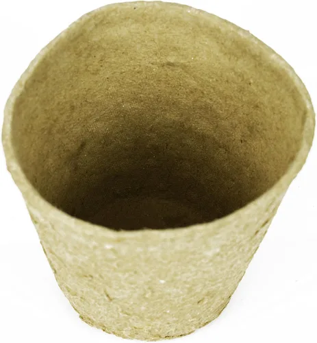 Vista 8 de Juego de 31 macetas de turba biodegradables y ecológicas. Bandeja de 12 macetas de 3 pulgadas - Macetas de turba recicladas no blanqueadas perfectas