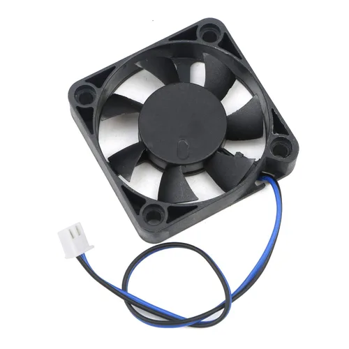Vista 5 de Mini ventilador de refrigeración silencioso de 1.969 in x 1.969 in x 0.453 in, 2 pines CC, 12 V, 0.18 A, 6000 RPM, para impresora 3D, computadora