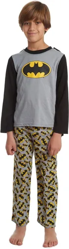 Vista 3 de DC Comics Justice League Superman Batman - Conjunto de pijama de 3 piezas para niños pequeños y grandes