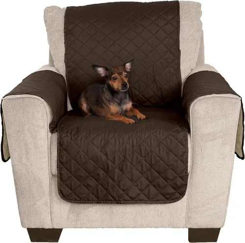 Vista 13 de Furhaven Protector de silla reversible y resistente al agua para perros, gatos y niños, funda acolchada Pinsonic de dos tonos para muebles de sala