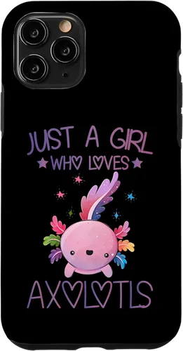 Vista 29 de Just A Girl Who Loves Axolotls Lover Gifts Kawaii Axolotls Case for iPhone 17