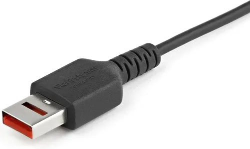 Vista 5 de Startech USBSCHAU1M - Cable de carga segura de 3 pies USB-A a Micro USB, bloqueador de datos, color negro