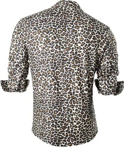 Vista 103 de JZS041, camisa de vestir de manga larga para hombre