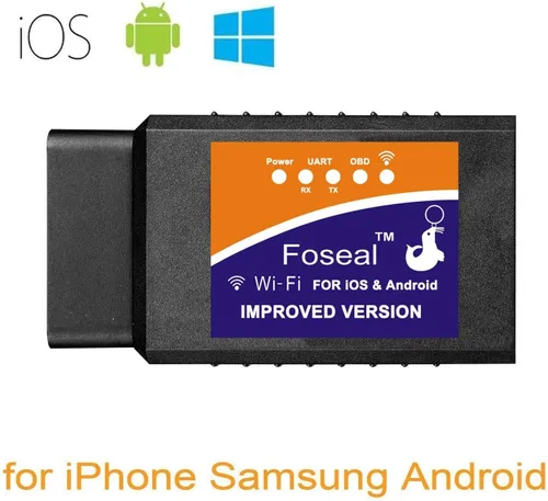 Vista 3 de Foseal Escáner OBD2, Lector de Código de Coche WiFi, Comprobar la Luz del Motor, Herramienta de Diagnóstico de Escaneo para iOS y Android