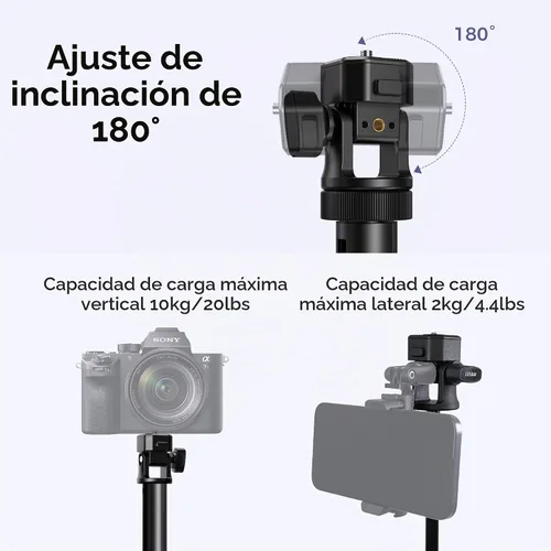 Vista 4 de LEEKAI LK56 - Soporte de luz de trípode con un solo toque de 83.9 pulgadas