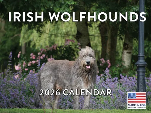 Vista 176 de Calendario mensual de pared Airedale Terrier Dog 2027 rojo (Airedale Terrier)