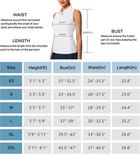 Vista 6 de MIVEI Camisetas de golf sin mangas para mujer, con espalda cruzada, con bolsillo con cremallera, cuello con cremallera de 14, secado rápido, UPF50