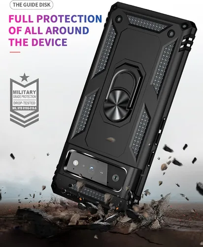 Vista 4 de Korecase Funda para Google Pixel 6 Pro de Servicio Pesado Resistente de Cuerpo Completo a Prueba de Arañazos a Prueba de Golpes Protección