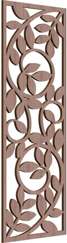 Vista 78 de 9 3/8"W x 24 3/8"H x 1/4"T Utica Decorativo Fretwork Madera Paneles de Pared, Abedul