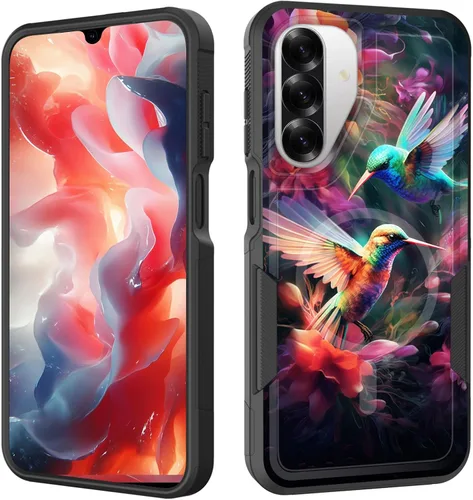 Vista 185 de Funda magnética para Galaxy A16 5G, [compatible con MagSafe] [protección contra caídas de grado militar] Funda resistente a prueba de golpes