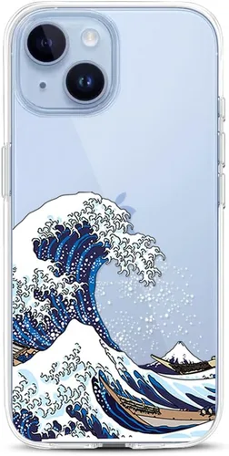 Vista 38 de Compatible con iPhone 14, funda protectora de encaje negro transparente con flores florales a prueba de golpes, parte trasera dura, delgada, bonita