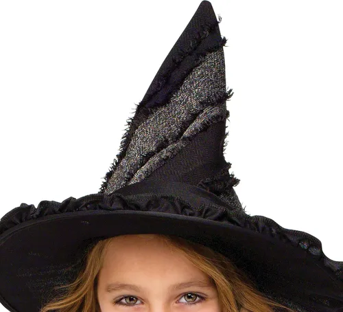Vista 2 de Disfraz de bruja negra para niñas, Negro