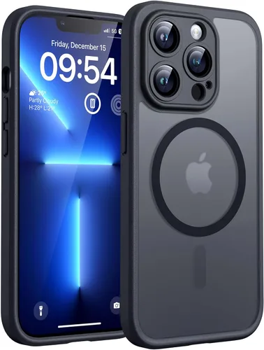 Vista 9 de TOCOL Funda para iPhone 11, compatible con Magsafe, protección completa de cámara, imanes integrados, protección contra caídas, funda translúcida
