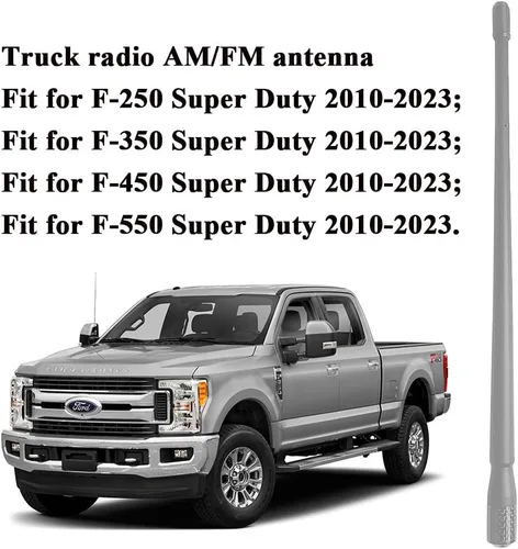 Vista 4 de Antena de radio para camión compatible con Ford F150 Raptor F250 F350 (2009-2023) y para camiones Dodge RAM 1500 2500 3500 (2009-2023) Recepción
