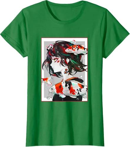Vista 43 de Camiseta de anime anime japonés estético Otaku Negro