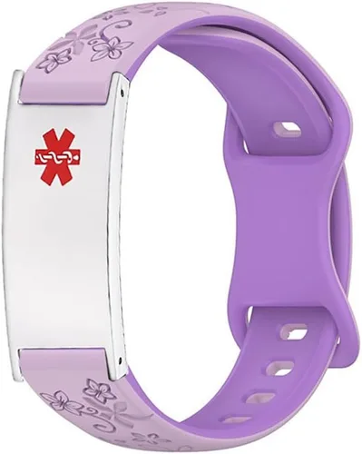 Vista 10 de LinnaLove Pulsera de alerta médica personalizada para hombres y mujeres, pulseras deportivas de acero inoxidable para identificación médica
