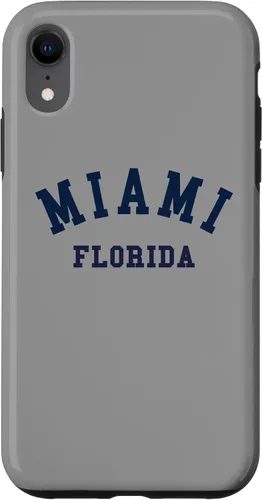 Vista 25 de Miami Florida USA State FL Varsity Style - Carcasa deportiva para iPhone 16