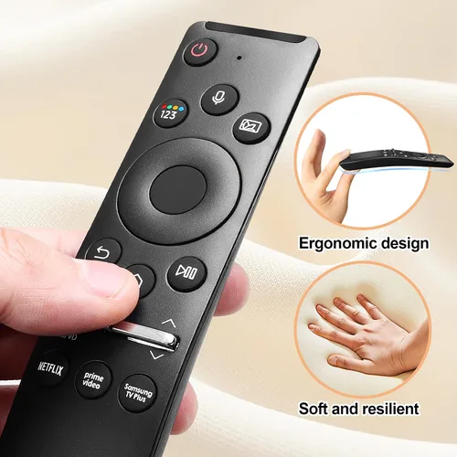 Vista 12 de Control remoto por voz para Samsung Smart TV, control remoto universal, compatible con todos para Samsung TV, LED, QLED, UHD, SUHD, HDR, marco LCD