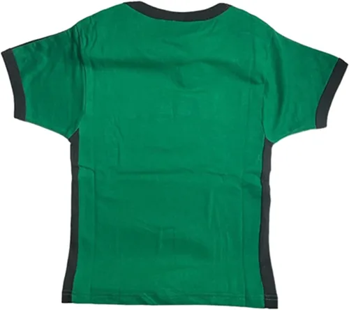 Vista 4 de Mxiqqpltky Camiseta de manga corta para mujer 2023 con cuello redondo y letras gráficas, sexy, ajustada, color contrastante, ropa de calle Y2K