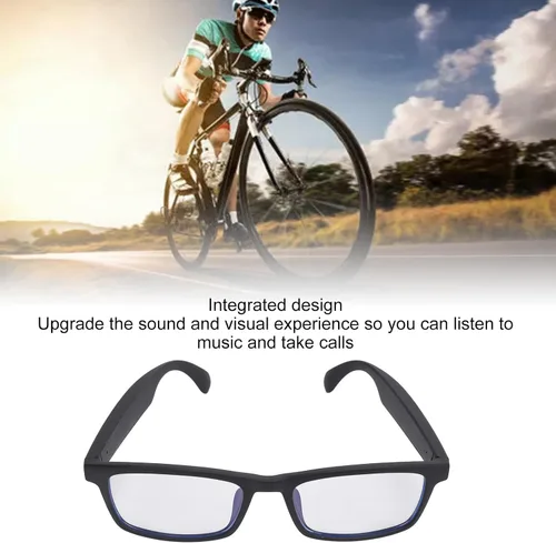 Vista 3 de Gafas de sol inteligentes con sonido Bluetooth con micrófono bloqueo de luz azul, asistente de voz táctil para ciclismo al aire libre, correr