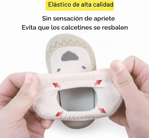 Vista 4 de Zapatos de calcetín antideslizantes para bebés y niñas, 2 pares Estilo1