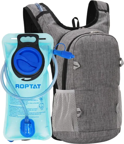 Vista 9 de Roptat Mochila de hidratación con bolsa de hidratación de 2 litros, mochila ligera para agua para mujeres y hombres, correr, equitación, ciclismo