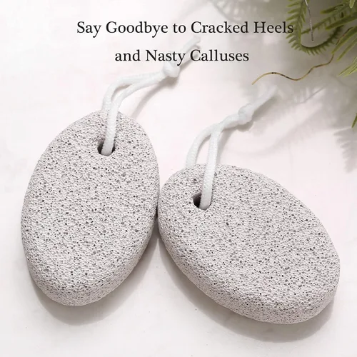 Vista 3 de 2 piezas de piedra pómez natural para pies, herramientas de pedicura de lava, removedor de callos de piel dura para hombres y mujeres, pies y manos