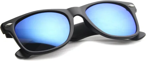 Vista 39 de zeroUV - Gafas de sol con montura de cuerno negro mate