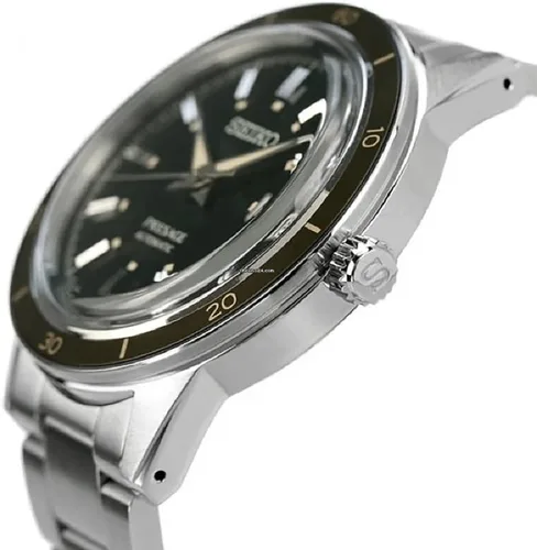 Vista 6 de SEIKO Presage Style 60'S Reloj automático de acero inoxidable Srpg07 Srpg07J1 Srpg07J para hombre, Negro -, Classic