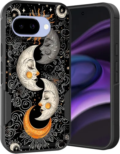 Vista 157 de Funda para Pixel 6A, Híbrida de Doble Capa de Servicio Pesado Resistente a Prueba de Golpes PC Duro + Funda Protectora de Silicona Suave para Google