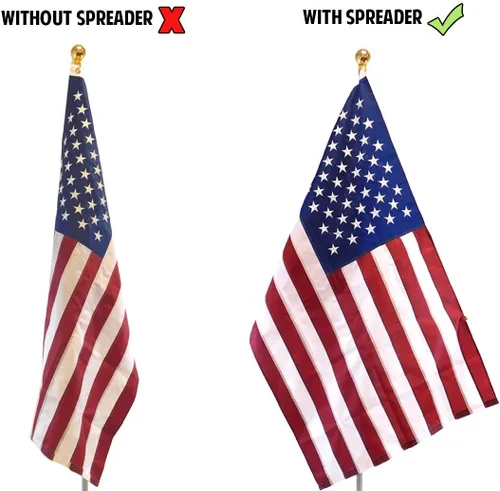 Vista 3 de 4 Less Co - Paquete de 2 esparcidores de bandera para bandera