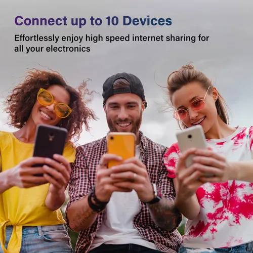 Vista 4 de GlocalMe DuoTurbo 4G LTE Hotspot WiFi portátil para viajes en más de 200 países, dispositivo de punto de acceso móvil con datos globales de 1.1GB