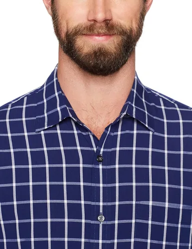 Vista 8 de Tienda Essentials - Camisa de popelina de manga corta de ajuste regular para hombre