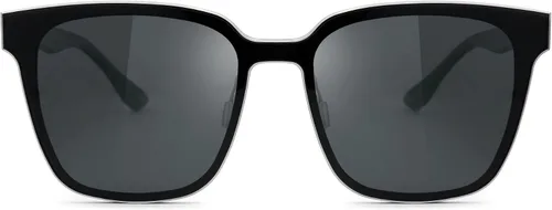 Vista 3 de Zeelool Gafas de sol polarizadas cuadradas de magnesio de aluminio para mujeres y hombres, protección UV400, unisex, marco de metal ligero ZSM0064